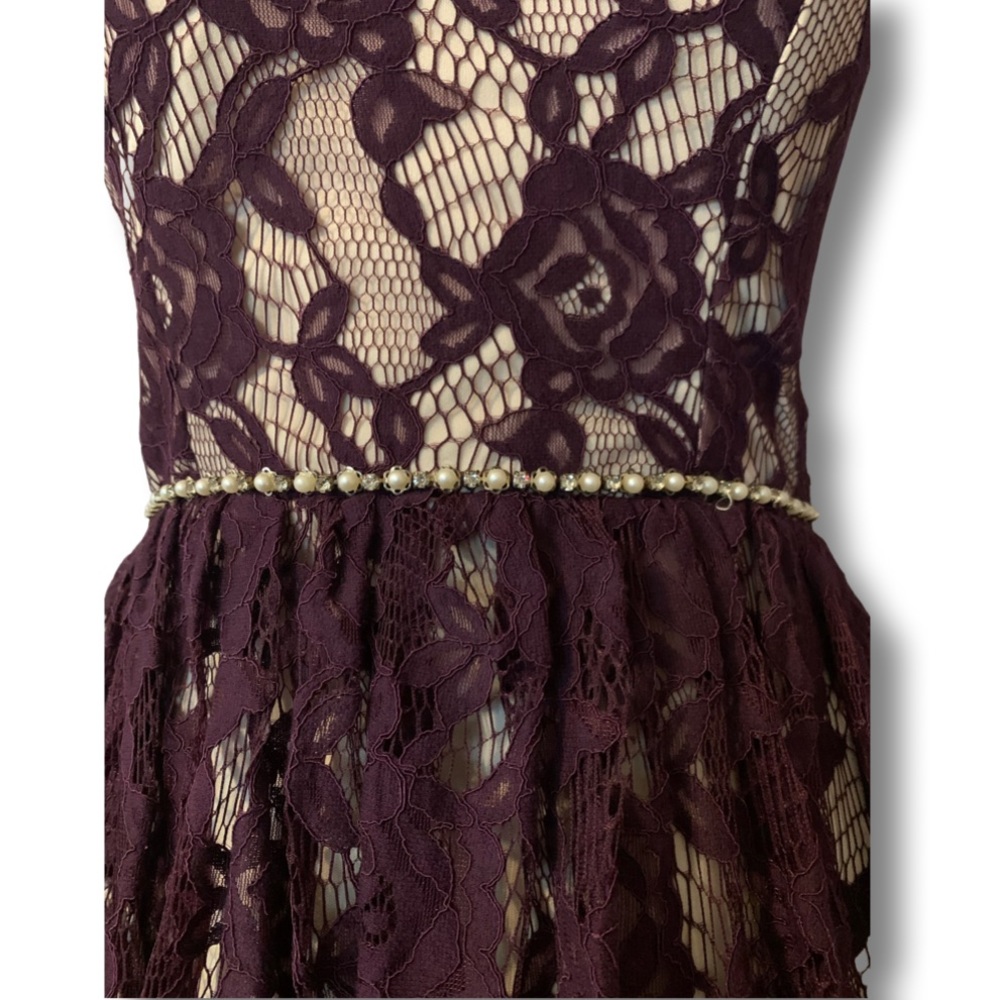Jodi Kristopher strapless lace dress - Picture 3 of 6